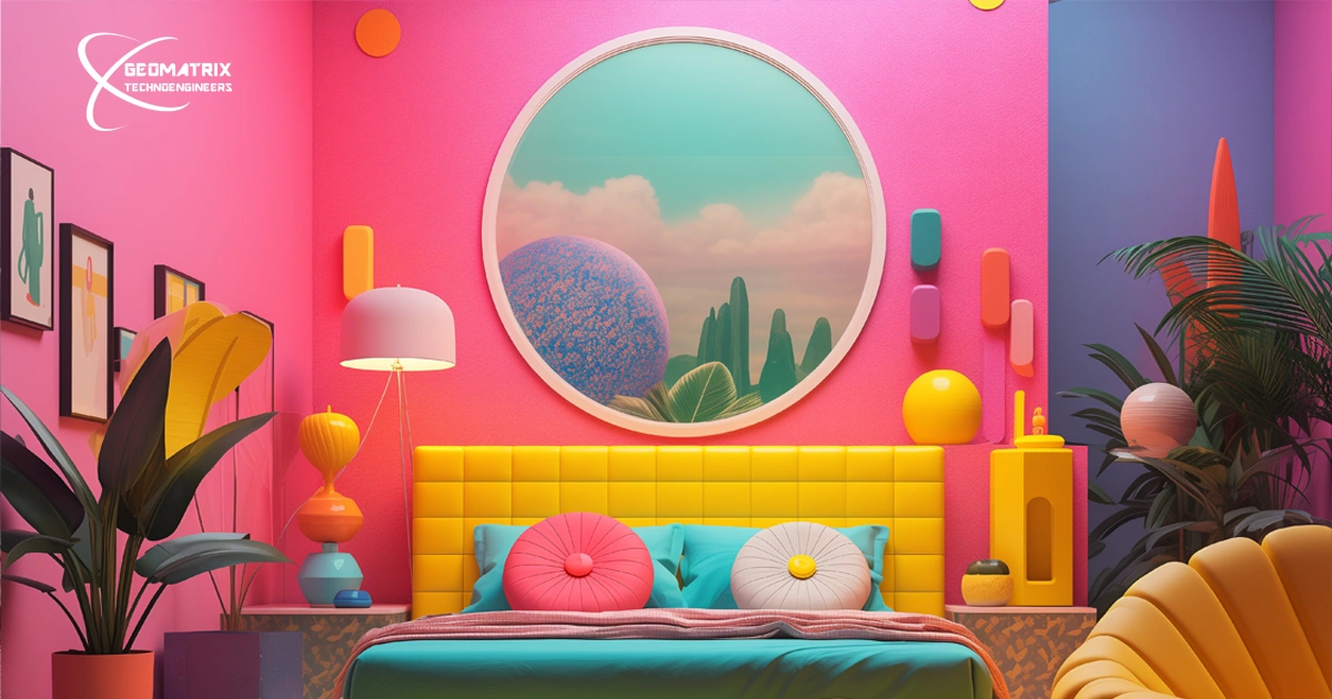 bold colors and interactive wall design for kids room